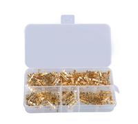 50 Pack Parallel Quick Splice Wire Connectors Brass Tin Crimp Terminals for Electricians Necessary Wire