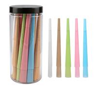 50 Pack Pink King Size Pre Rolled Cones, Slow Burn Rolling Paper With Filter Tips,4.25 In / 108 Mm,With Clear Storage Bottle