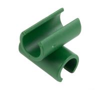 50 Pack Plant Support Connectors for 8mm Garden Stakes, PP Plastic Cross Buckle Clips for Tomato Cages, Fruit Netting & Climbing Vegetables, Green U-Shape Trellis Fixings for Outdoor Garden