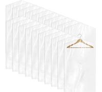 50 Pack Plastic Dry Cleaning Bags, 60x90 cm Dry Cleaner Bags Plastic Clear, Dust-proof Garment Bags for Dry Cleaner, Home Storage, Travel, Moving