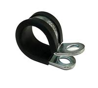 50 Pack || Rubber Lined Steel Strong P Clip Clips Hose Pipe Clamps Cable Wire (16mm)