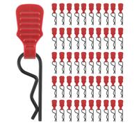 50-Pack RUNRC 1.2mm RC Body Clips with Pull Tabs Car Clip Pins for All 1/8 1/10 1/12 ScaleTraxxas Redcat Axial Arrma HSP Redcat HPI Tamiya Trucks Parts(Red)