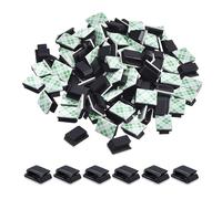 50 Pack Self Adhesive Cable Clips - Stick On Wire Clips for Cables, Dash Cam Cable Clips, Car Cable Tidy Clips & Adhesive Wire Clips for Home, Office, and Car
