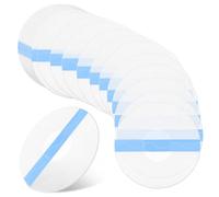 50 Pack Sensor Covers Compatible with Freestyle Libre 1/2, Breathable Waterproof Transparent Blue CGM Sensor Patches, Strong Stick Glucose Monitor Patch Without Glue in The Center (Blue)