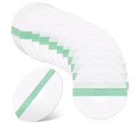 50 Pack Sensor Covers Compatible with Freestyle Libre 1/2, Breathable Waterproof Transparent Blue CGM Sensor Patches, Strong Stick Glucose Monitor Patch Without Glue in The Center (Green)