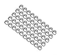 50 Pack Shade Net Hooks Heavy Duty Plastic Fence Netting Clips for Bird Netting Shade Cloth Greenhouse Garden Support Black 1.34 Inch