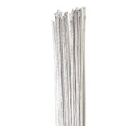 50 Pack Silver Metallic Florist Wire