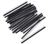 50 Pack Single Row 40 Pin 2.54 mm Male Pin Header Connector
