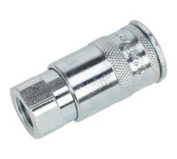 50 Pack Slim Profile Female Coupling Bodies With 1/4" Bsp Thread For Workshop Tools