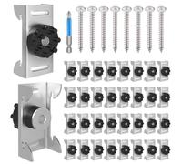 50 Pack Sound Isolation Clips with Mounting Screws,Ceiling Soundproofing for Apartment That Effectively Reduce Ceiling Vibrating Noisy Neighbor Issues, Perfect for Home and Office
