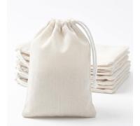 50 Pack Spice Bags for Cooking, Reusable Tea Bags with Drawstring, Muslin Drawstring Tea Filter for Coffee, Spices Storage, Small Mesh Bag for Cooking, Tea Coffee Filter(8 * 10cm)