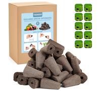 50 Pack Square Seed Starter Pods for Indoor Hydroponics Growing System, 50pcs Square Grow Sponges with 50pcs Square Pods Labels, Supplies Replacement Compatible with IDOO, QYO, LYKO