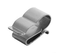 50 Pack Stainless Steel Solar Panel Cable Clips, 304 Metal Double Wire Clamps for 6-6.5 mm Cables, Fits 1.3-2.5 mm Panel Frames, Easy Install for Trailer, Boat and Garden Wiring