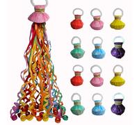 50 Pack Streamer Poppers, 6 Color Mix No Mess Confetti Poppers，Party Poppers No Mess Streamers Easy to Clean Handheld Streamer Cannon，Ideal for Celebrations and Events