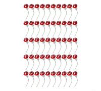 50 Pack Toadstool Mushrooms 2cm Red Foam Fairy Garden Ornaments for DIY Crafts Succulent Planters Moss Terrarium Decor