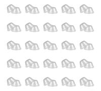 50-Pack Transparent Plastic Grow Domes for Plant Propagation Kits - 1.78" OD, 1.57" ID, 0.7" H - Stackable Humidity Dome Covers Compatible with