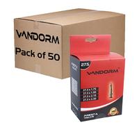 50 PACK Vandorm 27.5 x 1.50-2.30" MTB Bicycle Mountain Bike Presta Inner Tube Pack Wholesale Workshop Case Box