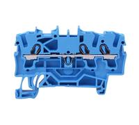 50 Pack Wago 2004-1204 TOPJOB S 2-Conductor DIN Rail Terminal Block - Blue