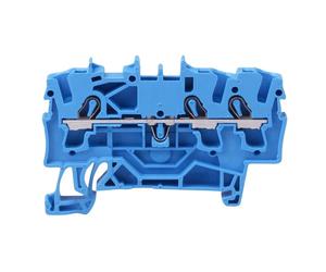 50 Pack Wago 2004-1204 TOPJOB S 2-Conductor DIN Rail Terminal Block - Blue