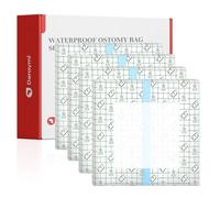 50 Pack Waterproof Ostomy Bag Shower Cover with Non-Stick Center Pad, 8"x 8" Colostomy Ileostomy Urostomy Bags Shower Guard Shields - Hands-Free Showering Leakproof Seal