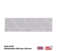50 Pack White Broadfix Plastic Window And Glazing Packers Spacers 3mm Flat Spacers Frame Fixing