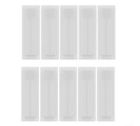 50 Pack White Electrical Panel Slot Covers, Modular Hole Blanks 54x9mm 54x18mm for Fuse Box, Quick for SNAP-ON Fillers for Distribution Board Maintenance(0.5P)