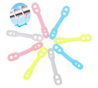 50 Pack Windproof Washing Line Hanger Hooks with Non-Slip Lock, Drop-proof Laundry Pegs Silicone Strips for Outdoor Hanging Rope Line (Mix Color)