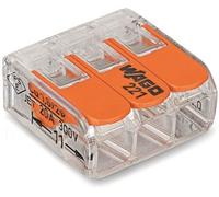 50 Pack x Official Wago 3-Way Compact Lever Electrical Connector 221-413