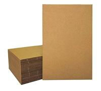 50 Packs A3 Cardboard Sheets, Premium Brown Kraft Corrugated Cardboard Backing and Corrugated Inserts Bulk for Shipping, Mailing,T-Shirts, DIY Décor and Crafts