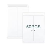50 Packs A5 / C5 Self Seal Pocket Envelopes, White Peel and Seal Envelopes, No Window Design, Letter Envelope for Office, Home, School (Size: 229 x 162 mm)