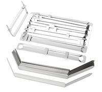 50 Packs File Strip Fasteners, 80mm Acco Paper Fastener Stainless Steel Office Filing Clip