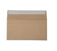 50 Packs Kraft Paper Envelope,Environmentally Friendly and Biodegradable,Adhesive Design, Suitable for Mailing, Gifts, Craft Projects, Retro Style,22x11cm