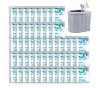 50 Packs Portable Toilet Coagulant, Camping Toilet Gel, Wee Bags For Camping, Urine Absorbent Powder, Poo Gel For Portable Toilet, 50 Individual Packed Toilet Absorbent Gel Powder