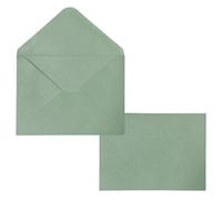 50 Packs Sage Green A7 Envelopes for Invitations, 5x7 Envelopes with V Flap, Great for Graduation, Baby Shower, Wedding and RSVP Greeting Cards