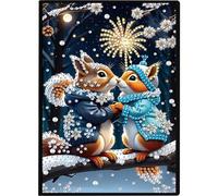 50-Page Size 5D DIY Diamond Art Painting Notebook Kit 50 Pages Crystal Notepad Sketchbook Rhinestone Art Painting Notebook Kit for Birthdays Or