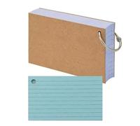 50 Pages Index Cards 3x5 Inches Colored Flash Card with Ring, Punched Lined Flashcards Ruled Notecards Study Card Heavy Note Cards for Studying, Learning, School, College, Memory