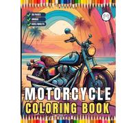 50 Pages Motorcycle Coloring Book Gift for Adults Men Women Kids Motorbike Rider Coloring Sheets for Boys Girls Teens Moto Biker Activity Coloring ... Relaxation Gift Chopper Coloring Book Present