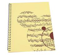 50 Pages Notebook Musical Notation Staff Notebook Music Manuscript Writing Paper for Song Writers or Amateurs(Yellow Bear)