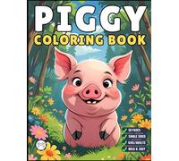 50 Pages Single Sided Cute Pig Coloring Book Gift for Adults Men Women Kids Young Boys Girls Teens Cool Piggy Coloring Activity Book for Children ... Relief Cozy Farm Pig Animal Coloring Pages