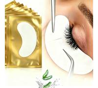 50 Pairs Lash Pads for Eyelash Extensions, Hydrogel Lint Free Eye Patches | Individually Wrapped Gel Eye Pads for Lash Lift, Lash Tint, Lash Perm, Individual Eyelash Lift, Pro Salon & Home Beauty Use