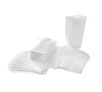 50 Paper Bags with Bottom 16.5 x 26 x 6.5 cm with Bottom White Gift Bags