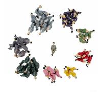 50 Pcs 1:32 Scale Model Trains Architectural Painted People Figures, Miniature Figurines Sitting Standing Model For Decorative Architectural Model