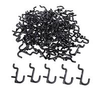 50 Pcs/100 Pcs Pegboard J Hook Assortment Pegboard Wall Display Hook for Jewelry Organizer Hanging Tools Peg Board Hooks Accessories Bins Organizer for Tools Craft Room Garage