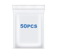 50 PCS 12" x 12" Large Thick 2.4 Mil Clear Zip Poly Bags Plastic Reclosable Zip Seal Lock Bags Clothing Shoes Toys Prints Zipper Bag