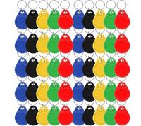 50 PCS 125kHz RFID Key Fob，Writable RFID Key Fobs for Door Access Control, Rewritable Proximity Keyfobs Token Tags for Smart Door Lock Access Control System- Multicolor