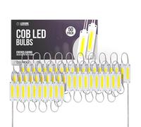 50 Pcs 12V 2W COB LED Module Light IP65 Waterproof Energy Saving Lamp Bead for Sign Board, DIY Lighting, Car Interior, Shop Display & Advertising Backlight(50 Pack)