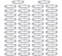 50 PCS 15 mm Keyring Rings,Bulk Metal Split Jump Ring with Double Loops,Plain Round Edge Key Chain,for Home Keys Organization and Crafts Making,Silver