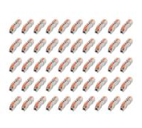 50 Pcs 221 Type Lever Wire Connectors, Quick Splicing Terminal Blocks for Electrical Cable, High Temp & Corrosion Resistant Inline Conductor, Dustproof Joint for Lighting & Automotive