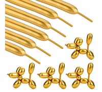 50 Pcs 260 Metallic Gold Balloons - Latex Modeling Twisting Balloons for Birthday, Wedding, Engagement, Anniversary, Christmas, Festival, Party Decoration