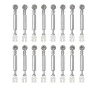 50 Pcs 3-in-1 Furniture Cam Lock Fittings Cabinet Connector Set | Pre-inserted Nut, Plated Finish, Cross Groove, Tool-driven Locking, for Wooden Boards, Office Furniture and Cabinetmaking